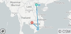  Un avant- goût du Vietnam et du Cambodge en 9 jours - 7 destinations 