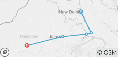  Unvergessliche geführte Goldene Dreieck Rundreise durch Indien - 8 Tage - 5 Destinationen 
