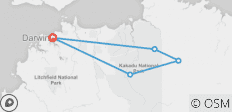  Entdeckungsreise Kakadu und Arnhem Land (Kurztrip, 3 Tage) - 5 Destinationen 