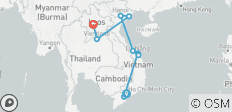  Vietnam and Laos Tour to Saigon, Hoi An, Halong, Hanoi, Luang Prabang, Vientiane - 9 destinations 