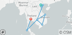  Trésors de l\'Asie du Sud-Est en 11 jours (Vietnam, Cambodge, Thaïlande) - 10 destinations 