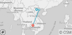  Perlen von Vietnam und Kambodscha - Siem Reap/Halong Bay - 3 Destinationen 