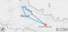  Annapurna Trekking Tour über den Thorong-La Pass - 15 Tage - 11 Destinationen 