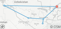  Circuito a las ciudades antiguas de Uzbekistán - circuito privado - 7 destinos 