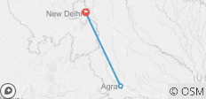  Delhi-Agra- Delhi 2 N 3-daagse rondreis met Elephant Conservation &amp; Care Center - 3 bestemmingen 