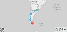  Buenos Aires - Bariloche - Calafate &amp; Ushuaia - 9 Tage - 7 Destinationen 