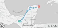  Das Beste von Chiapas und Yucatan - 13 Destinationen 