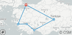  10 jours - Le meilleur de la Turquie / en avion - 12 destinations 