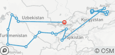  Circuit combiné Asie centrale - Route de la soie - 21 destinations 