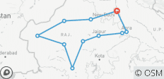  14 nuits et 15 jours - Circuit personnalisé au Rajasthan avec Taj Mahal - 11 destinations 