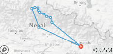  Annapurna Circuit Trek - 12 destinations 