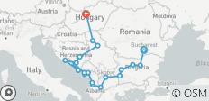  14 daagse rondreis door de Balkan van Boekarest naar Boedapest - 20 bestemmingen 