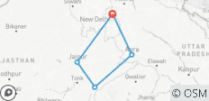  Golden Triangle Tour with Ranthambore{Delhi Agra Jaipur Ranthambore Tour} - 5 destinations 