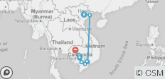  Vietnam und Kambodscha Entdeckungsreise von Hanoi bis Siem Reap (2023) - 12 Destinationen 