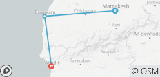  Marrakesch - Essaouira - Agadir - 3 Destinationen 