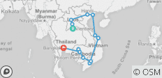  Ontdek Indochina - 23 dagen - 14 bestemmingen 