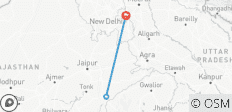  Adventures Ranthambore Wildlife Safari Tour from Delhi with Safari Rides - 3 destinations 