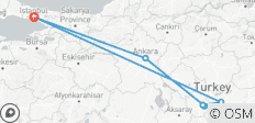  Istanbul - Ankara - Cappadocia | 6 Days with 1 flight - 6 destinations 