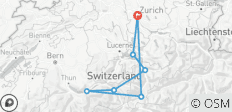  Das Beste der Schweizer Alpen Swiss Alps - Top Alpine Pässe &amp; Seen Rundreise im BMW 4 Cabriolet / Mercedes E Cabriolet oder Porsche 718 Boxster Roadster - GPS-geführt - 7 Destinationen 
