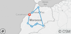  Marokko Rundreise ab Casablanca - 9 Tage - 11 Destinationen 