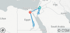  Höhepunkte von Jordanien und Ägypten - 15 Tage - 16 Destinationen 