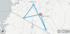  6 jours de safari 4x4 en groupe Budget au Kenya - 5 destinations 