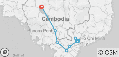  Poderoso río Mekong desde el sur de Vietnam hasta el norte de Camboya 8 días - 9 destinos 