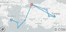  Grèce classique et Turquie avec croisière de 3 jours - 15 destinations 