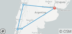  Argentinië &amp; Chili met oversteek van het meer - 5 bestemmingen 