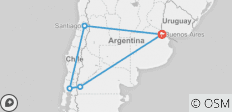  Argentinien &amp; Chile mit Seenüberquerung - 5 Destinationen 