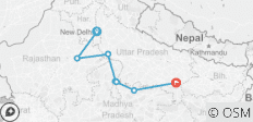 Goldenes Dreieck Indien - inkl. Varanasi Khajuraho - 7 Destinationen 