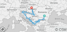  14 Tage Balkan-Tour in kleiner Gruppe von Bukarest nach Budapest - 22 Destinationen 