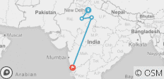  Gouden Driehoek Tours India Strand - 4 bestemmingen 