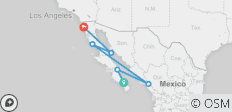  Heel Baja (van zuid naar noord) - 5 bestemmingen 
