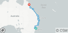  De Sydney à Cairns : Circuit ADVENTURE en UEM de 21 jours - 15 destinations 