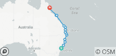  21-daagse Emu Tour: Sydney &amp;gt; Cairns - 15 bestemmingen 