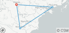  Ha Noi 4 días 3 noches - Ha Noi - bahía de Ha Long - Ninh Binh - 4 destinos 