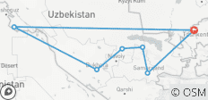  Uzbekistan Cultural Adventure Tour - 7 destinations 