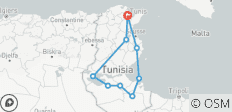  Tunesien Entdeckungsreise - 4 Tage - 9 Destinationen 