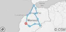  Eintauchen in das echte Marokko, private Tour - 14 Destinationen 
