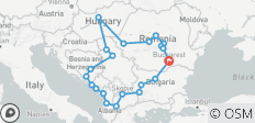  14-daagse rondreis Balkan vanuit Boekarest met Transsylvanië - 22 bestemmingen 