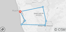  Das Beste aus Kerala Rundreise - 8 Destinationen 
