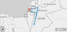  Points forts de la Jordanie depuis Israël - 3 jours - 7 destinations 