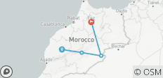  Marrakesch nach Fes über die Sahara (3 Tage) - 4 Destinationen 
