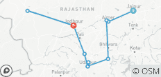  Het beste van koninklijk Rajasthan - 11 bestemmingen 