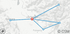  Srinagar Höhepunkte - 8 Destinationen 