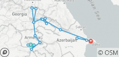  Armenien, Aserbaidschan &amp; Georgien - Kaukasus Entdeckungsreise - 20 Destinationen 