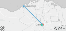  Guiza, Kairo und Alexandria Low Budget Rundreise - 3 Tage - 4 Destinationen 