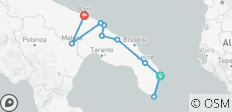  Puglia BIKING Luxury Tour cycle from Otranto to Matera - 10 destinations 