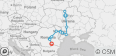  Ukraine, Moldawien &amp; Rumänien - 13 Tage - 16 Destinationen 